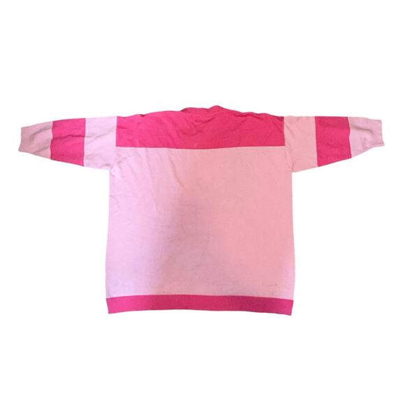 Andrée by Unit Color-Block Sweater Pink/Magenta Size 2X - Picture 6 of 8